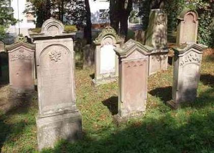 Grabsteine im ausgehenden 19.Jahrhundert wichen vom Prinzip der Schlichtheit ab